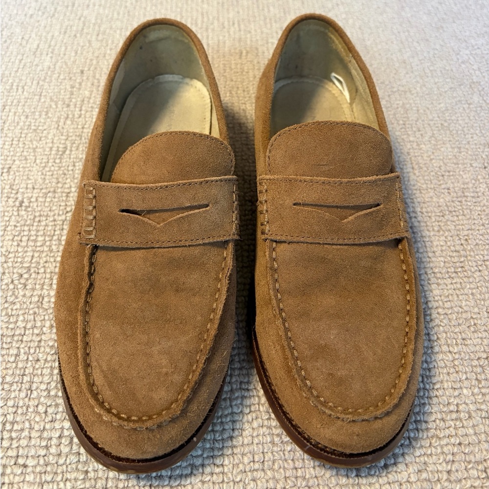 Banana Republic Men's Tan Suede Loafers (Size Men’s 8)